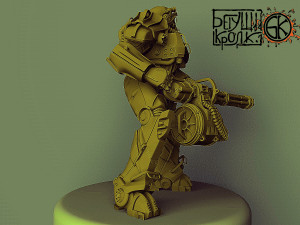 t-60 armor minifallout 4 scale 2 3D Print Model