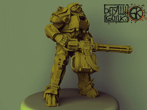 t-60 armor minifallout 4 scale 2 3D Print Model