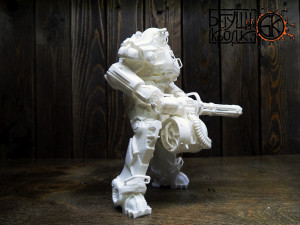 t-60 armor minifallout 4 scale 2 3D Print Model