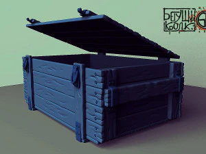 t-60 helmet on the cartridge box 3D Print Model