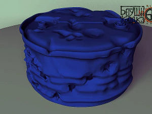 t-60 helmet on the cartridge box 3D Print Model