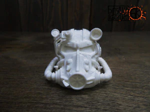 t-60 helmet on the cartridge box 3D Print Model