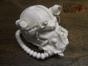 t-60 helmet on the cartridge box 3D Print Model
