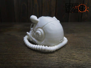 t-60 helmet on the cartridge box 3D Print Model