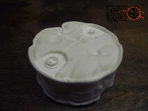 t-60 helmet on the cartridge box 3D Print Model