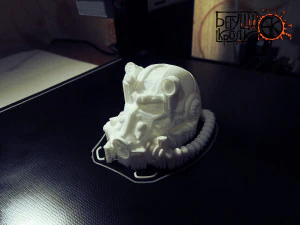 t-60 helmet on the cartridge box 3D Print Model