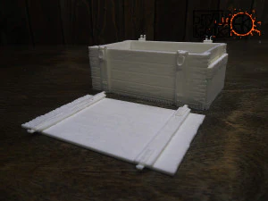 t-60 helmet on the cartridge box 3D Print Model