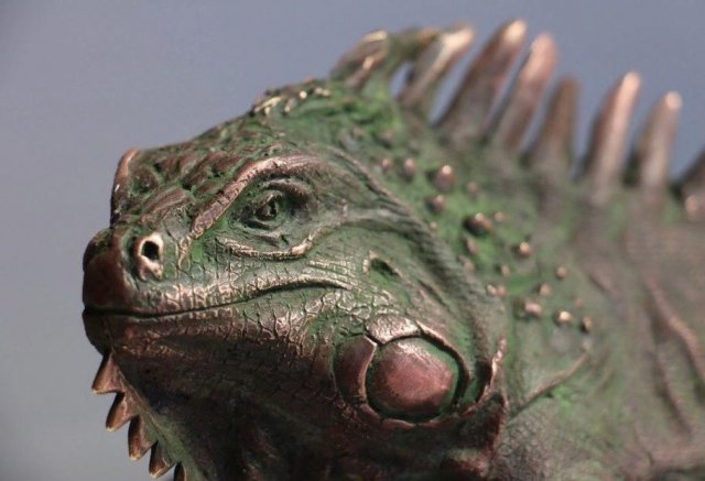 the sculpture iguana Modelo 3D .c4d .max .obj .3ds .fbx .stl .blend 