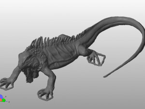 the sculpture iguana Modelo 3D
