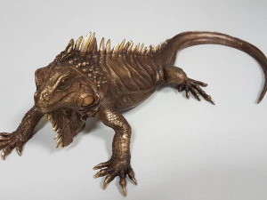 the sculpture iguana 3D Model