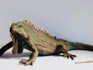 the sculpture iguana Modelo 3D