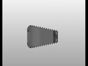 vertebral implants lumbar cage m4 thread real operation 3Dモデル