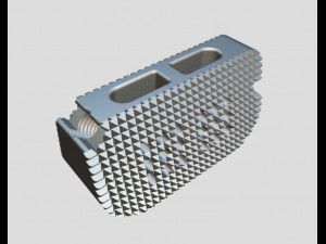 vertebral implants lumbar cage m4 thread real operation 3D Model