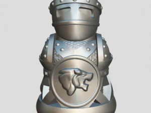 a pawn from the army of bears 3D Print Model