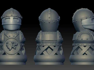 a pawn from the army of bears 3D Print Model