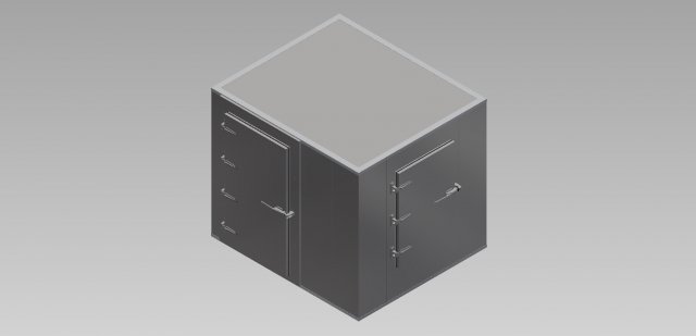 compact freezer Model 3D .c4d .max .obj .3ds .fbx .stl .blend 