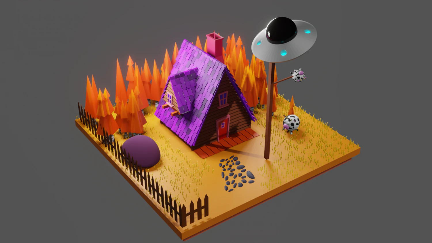 house 3D Print Model .c4d .max .obj .3ds .fbx .stl .blend 