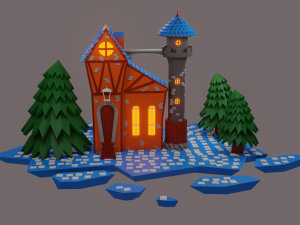 castle 3D Print Model