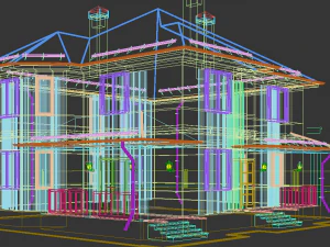 コテージ 3Dモデル