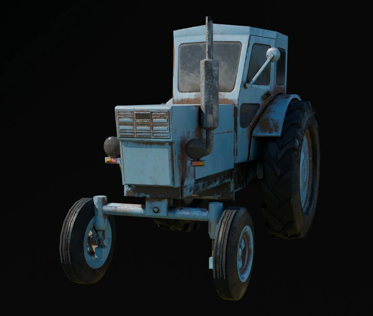 3D MODEL GAME READY TRACTOR 3D Model .c4d .max .obj .3ds .fbx .stl .blend
