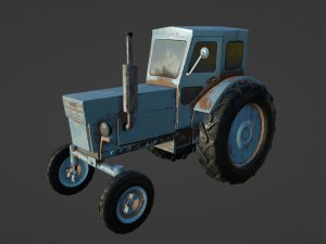 3D MODEL GAME READY TRACTOR Modèle 3D