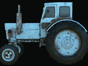 3D MODEL GAME READY TRACTOR Modèle 3D