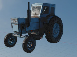 3D MODEL GAME READY TRACTOR 3D Model