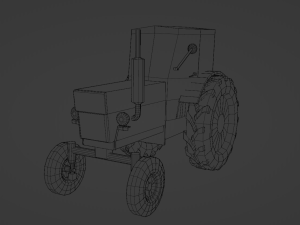 3D MODEL GAME READY TRACTOR Modèle 3D