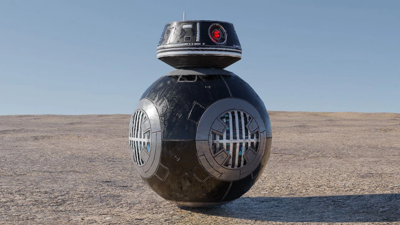 GAME READY EMPERIAL DROID 3D Model .c4d .max .obj .3ds .fbx .stl .blend