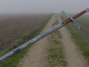 ADERE&Ccedil;OS DE JOGO DE ESPADA DE A&Ccedil;O Modelo 3D