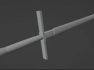 STEEL SWORD GAME PROPS 3D Model