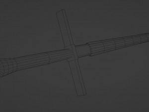 STEEL SWORD GAME PROPS Modello 3D