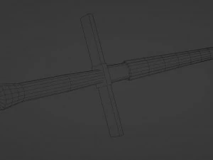 STEEL SWORD GAME PROPS 3D Model