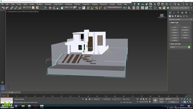 house villa residence building stage 3D Model .c4d .max .obj .3ds .fbx .stl .blend 