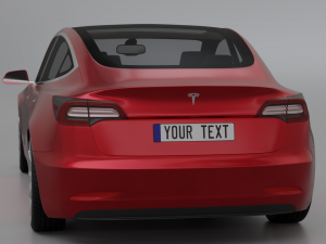 Tesla Model 3 3D 模型