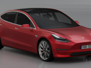 Tesla Model 3 3D 模型