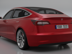 Tesla Model 3 3D 模型
