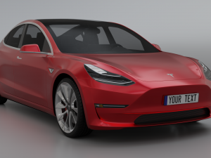 Tesla Model 3 3D 模型