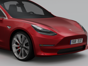Tesla Model 3 3D 模型