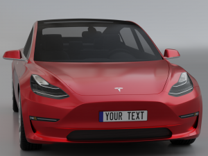 Tesla Model 3 3D 模型