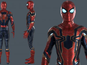 hombre ara&ntilde;a de hierro Modelo 3D