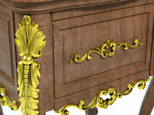 table wood 3D-Modell