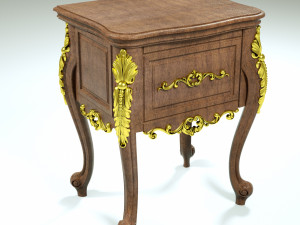 table wood 3D-Modell