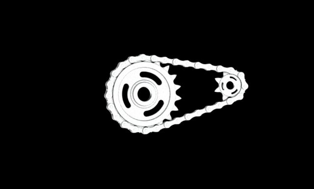 Chain and sprockets 3D Baskı Modeli .c4d .max .obj .3ds .fbx .stl .blend 