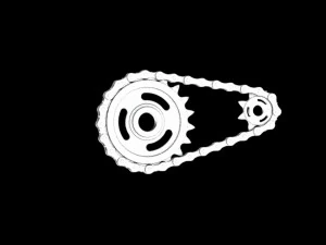 Chain and sprockets 3D Print Model