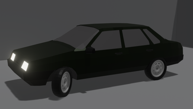 vaz 21099 21099 low poly 3D Model .c4d .max .obj .3ds .fbx .stl .blend 