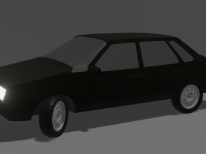 vaz 21099 21099 low poly 3D Model