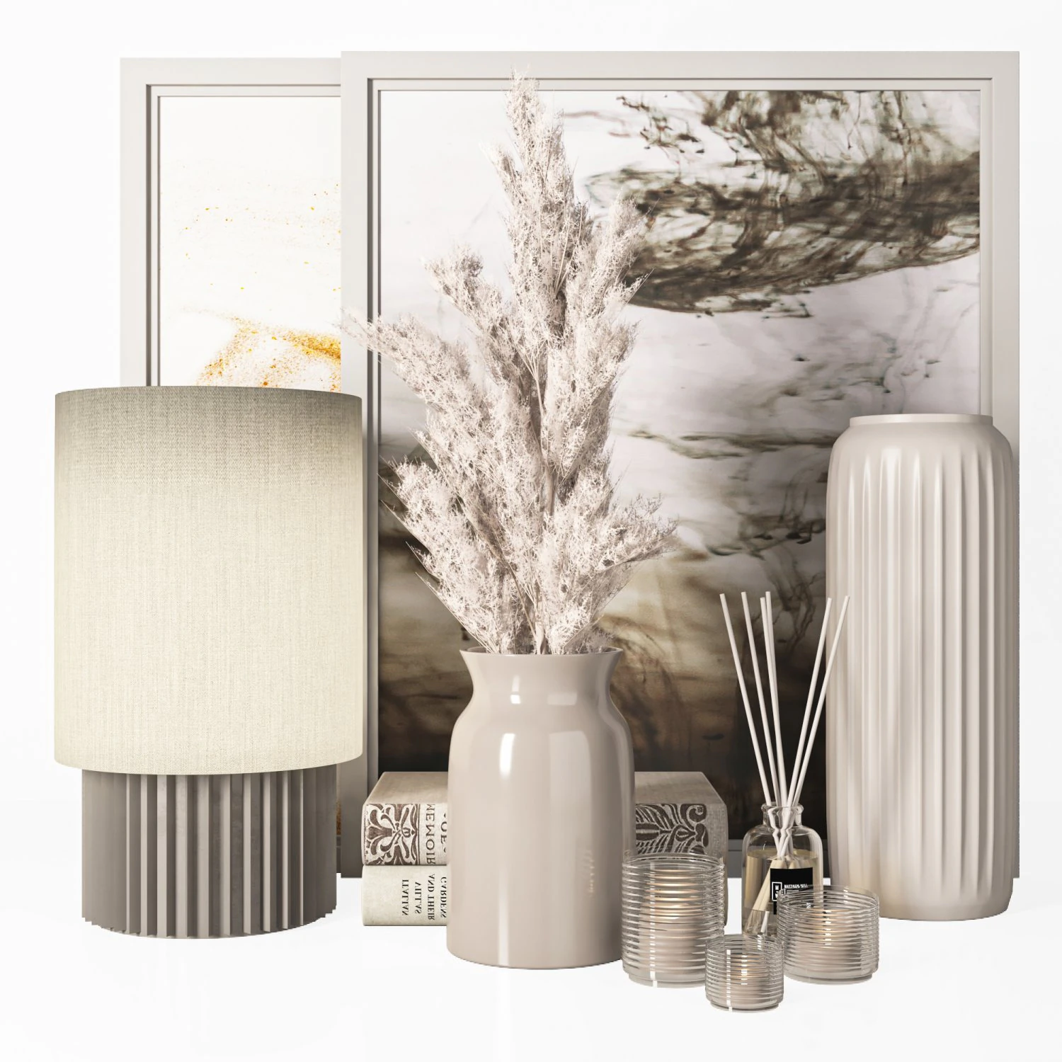 decorativeset01 3D Model .c4d .max .obj .3ds .fbx .stl .blend 