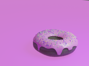 stawberry donut 3D Model