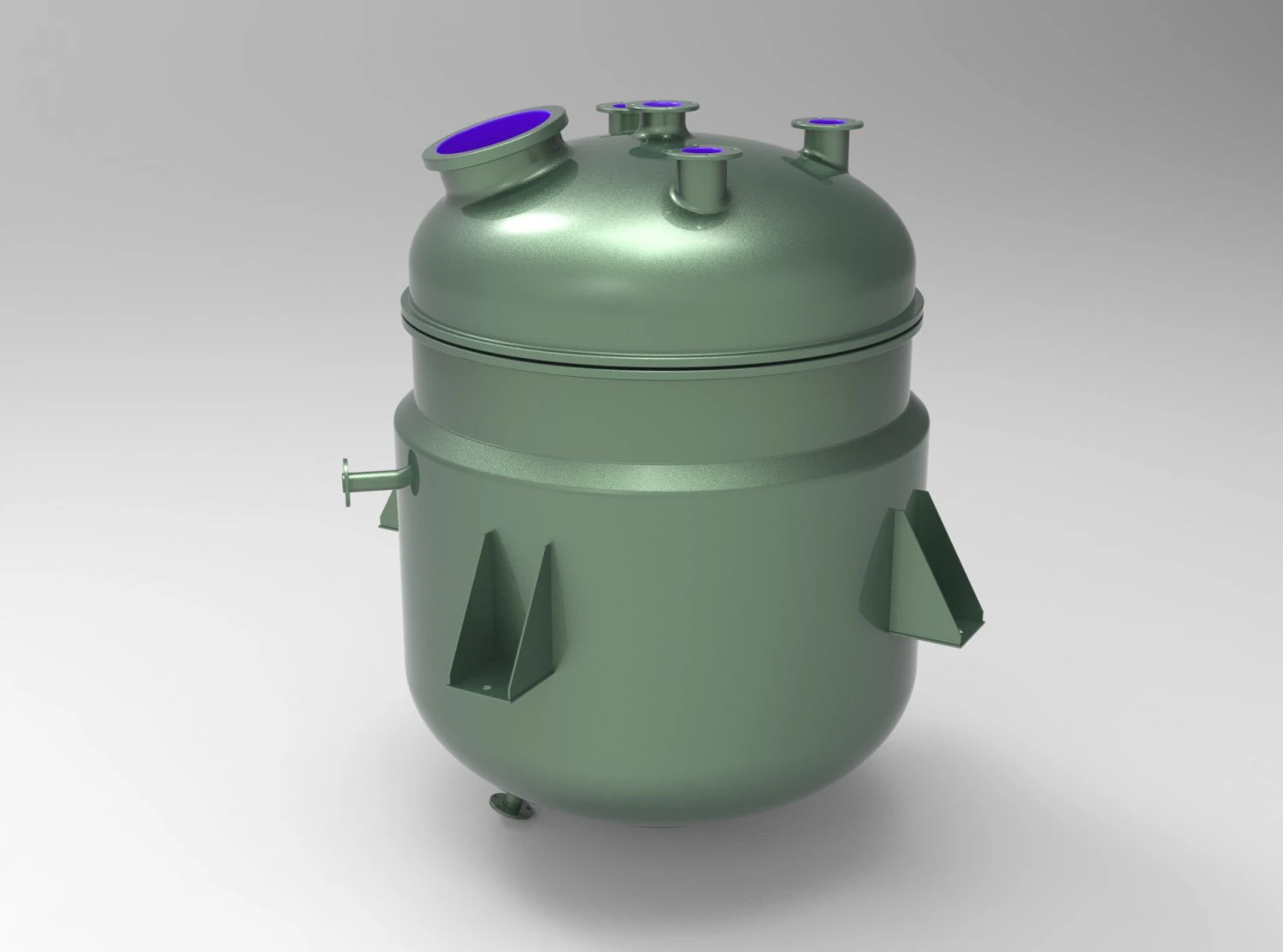 enamelled steel container 3D Model .c4d .max .obj .3ds .fbx .stl .blend 